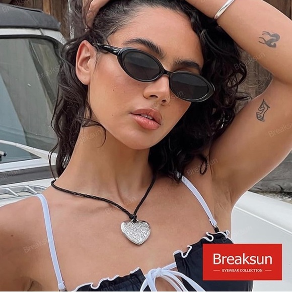 Stylish Oval Sunglasses Set - Black and Tortoise main image 5